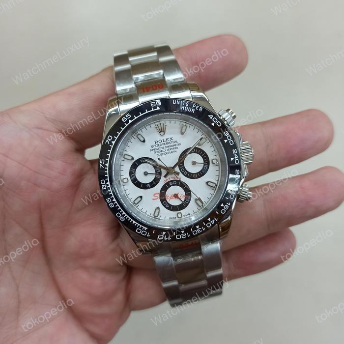 JAM TANGAN PRIA WANITA DAYTONA PANDA SAPHIRE AUTOMATIC GRADE AAA - Panda, Box Kayu