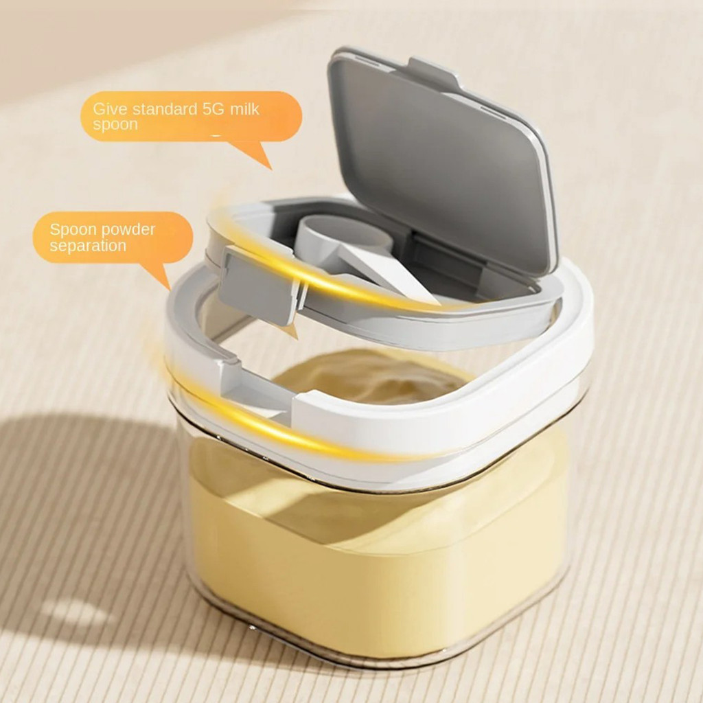 Food Storage Container with Scoop Formula Container Airtight Formula spenser for Grounds Coffee Tea 