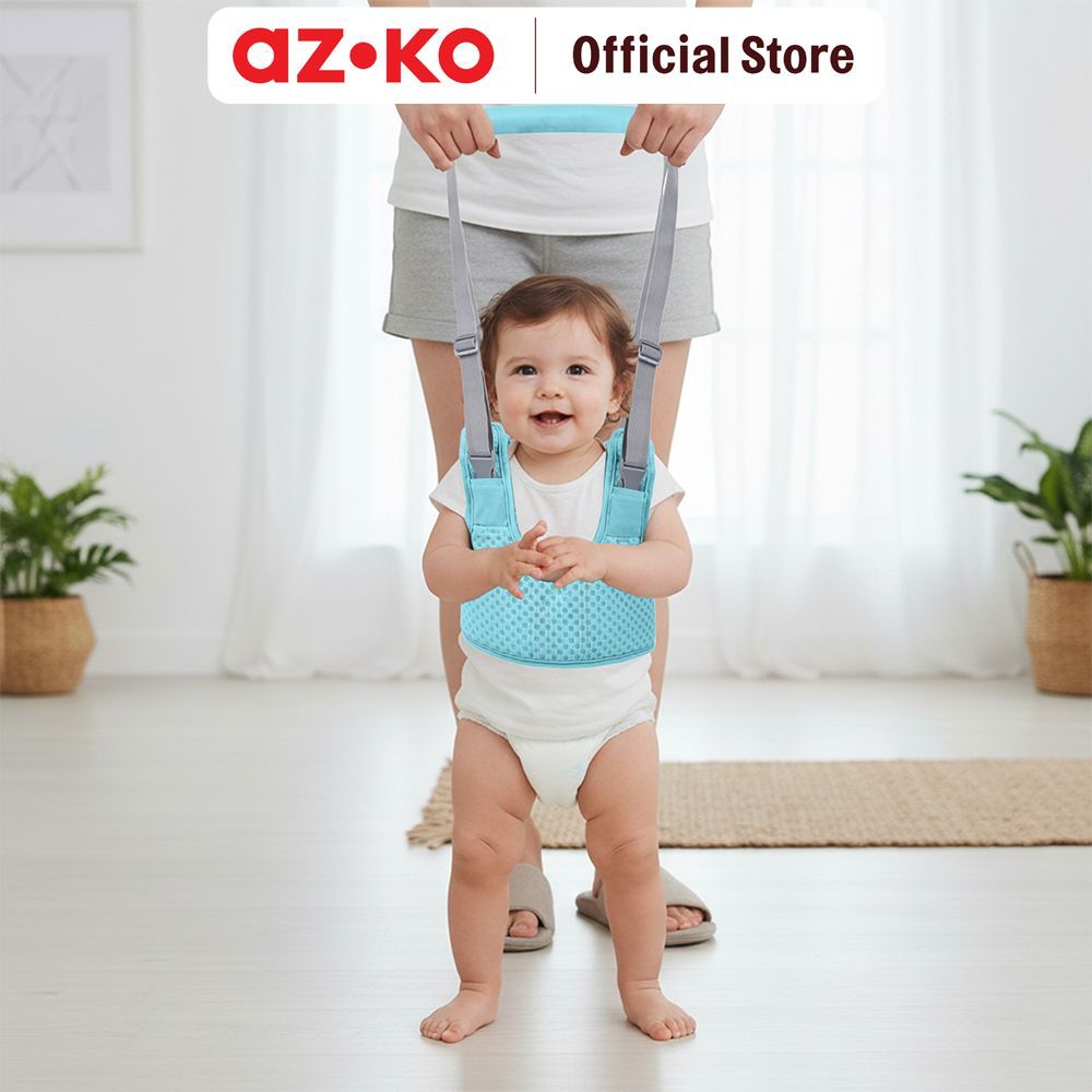 AZKO Kindla Tiny Step Sabuk Bantu Jalan Bayi - Biru Sabuk Bantu Jalan Bayi Baby Walking Assistant Al