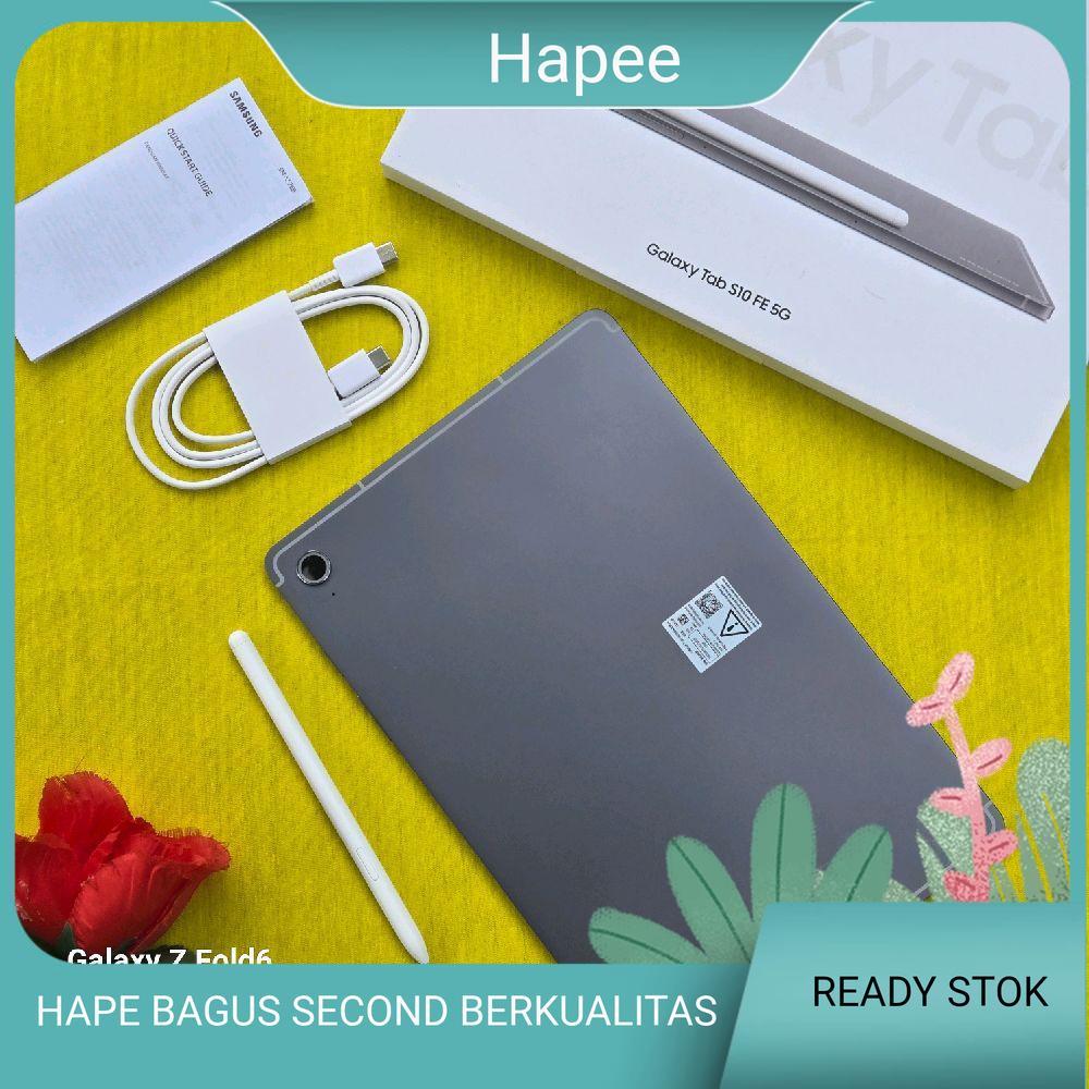 SAMSUNG TAB S10 FE 5G 8/128GB Resmi Indonesia Wifi CELLULAR (Second preloved Terawat)