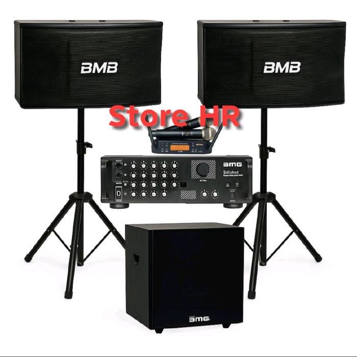 Paket Sound System Karaoke Set Full BMB 10 Inch + Subwoofer 12 Inch Garansi Original