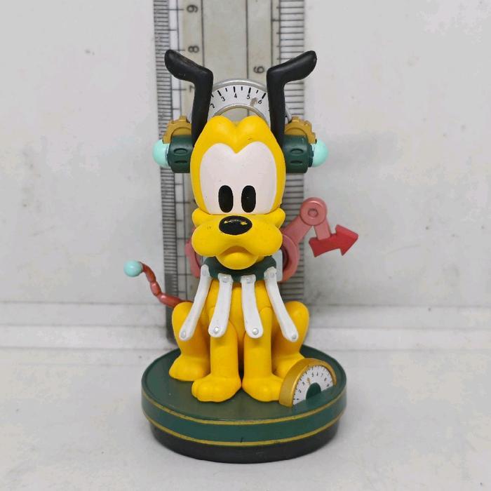 Miniso Disney Mickey Mouse Collection Steampunk Stamp Pluto The Dog Minus Stamp Base from Blind Box 