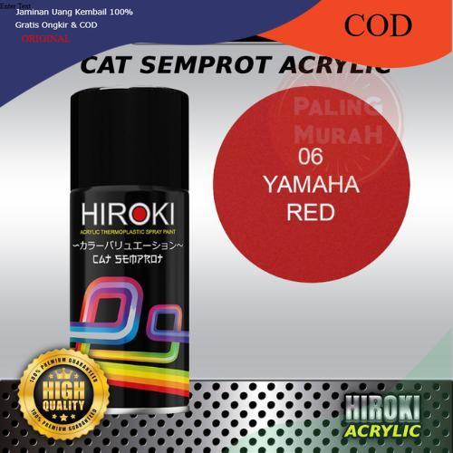 CAT SEMPROT JEPANG Cat Semprot HIROKI Candytone 06 Yamaha Red Warna Merah Candy Cerah & Mengkilap