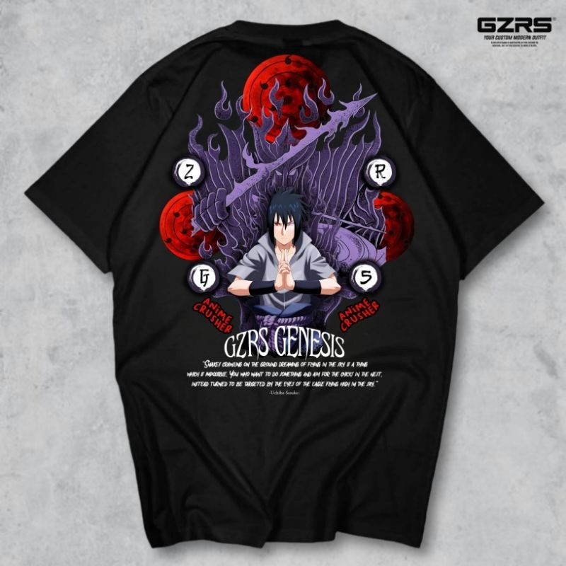 (COD) Lugoz T-shirt Sasuke Perfect Susanoo | Kaos Lugoz x Gzrs T-shirt Sasuke Perfect Susanoo