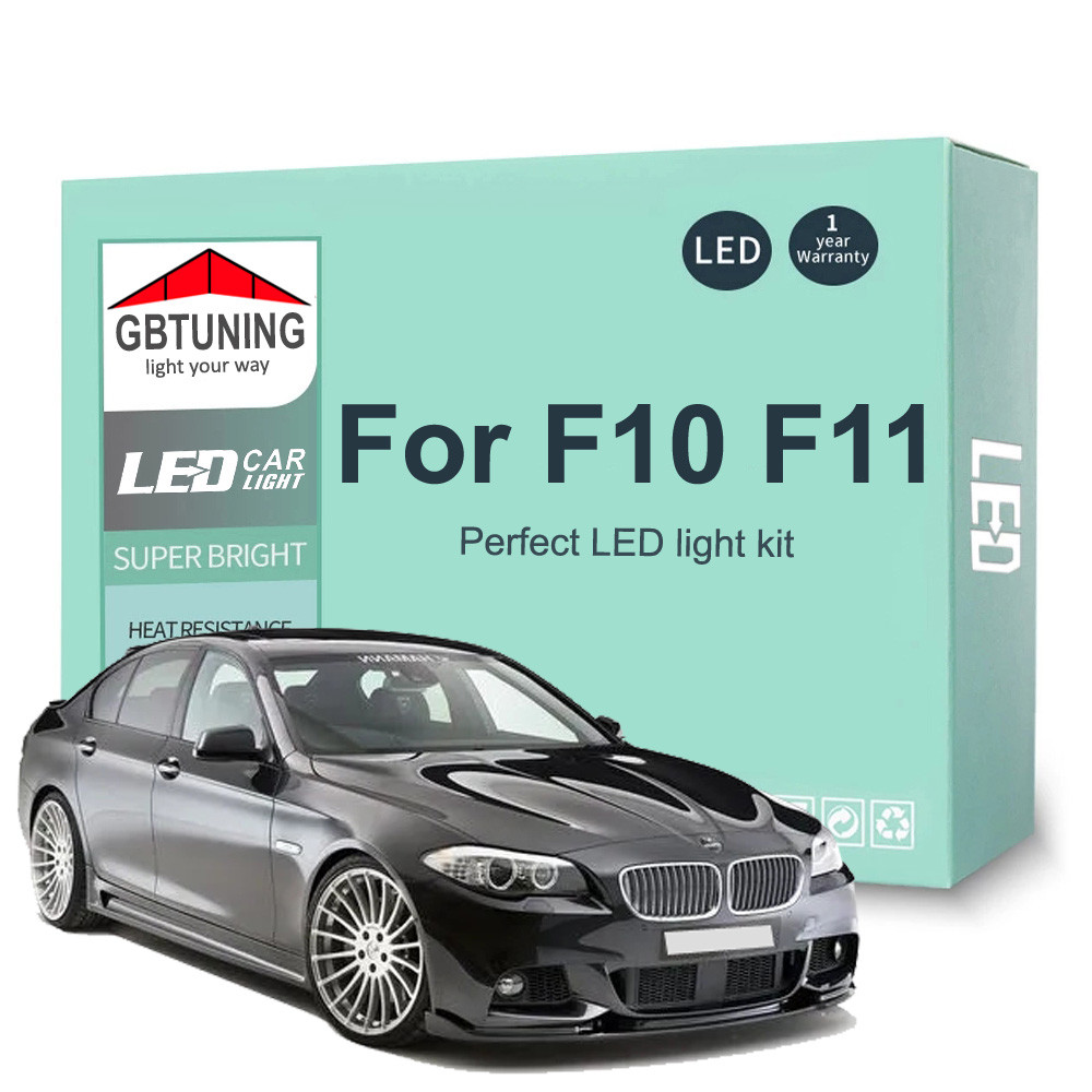 20Pcs Canbus LED Interior Light Bulb Kit For BMW 5 series M5 F10 F11 Sedan Touring 2010 2011 2012 20