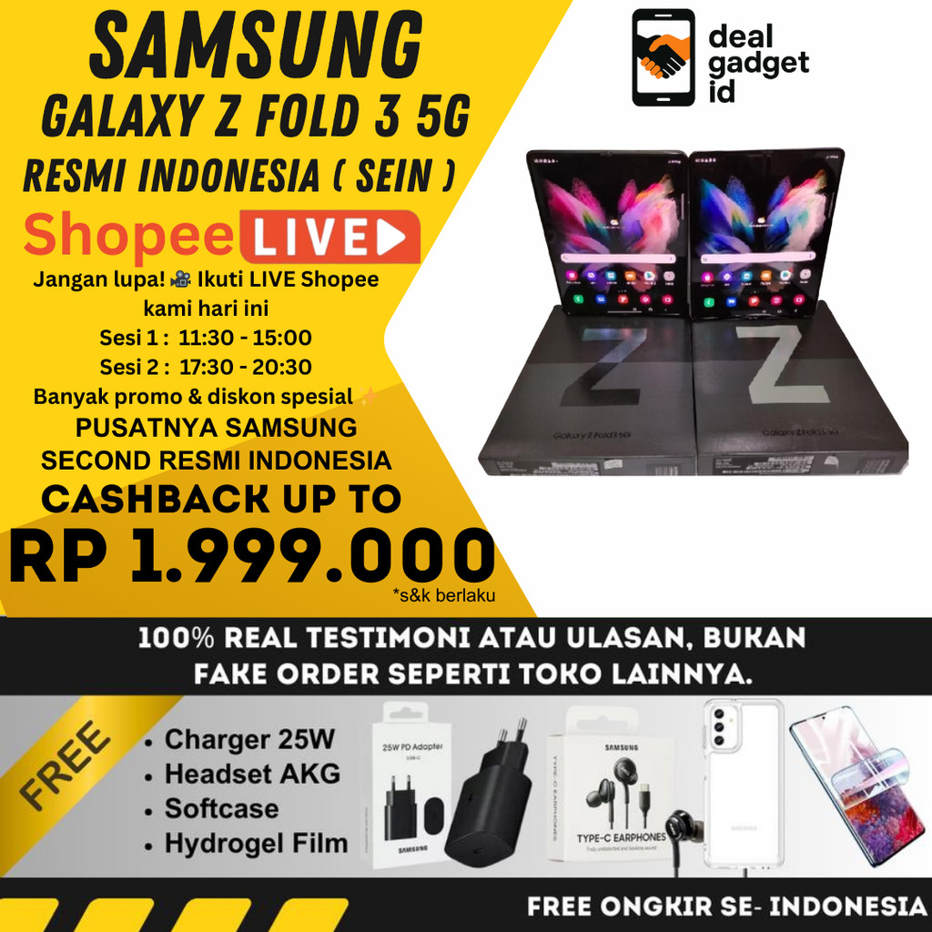 SEIN Samsung galaxy Z fold 3 5G 12GB/512GB 256GB second fullset original