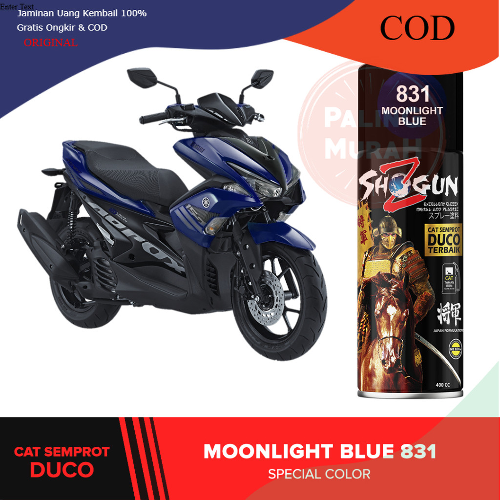 JAPAN Cat Semprot Motor Shogun Z Paint Xiralic Moonlight Blue 831 - Dark Series Biru Xiralic