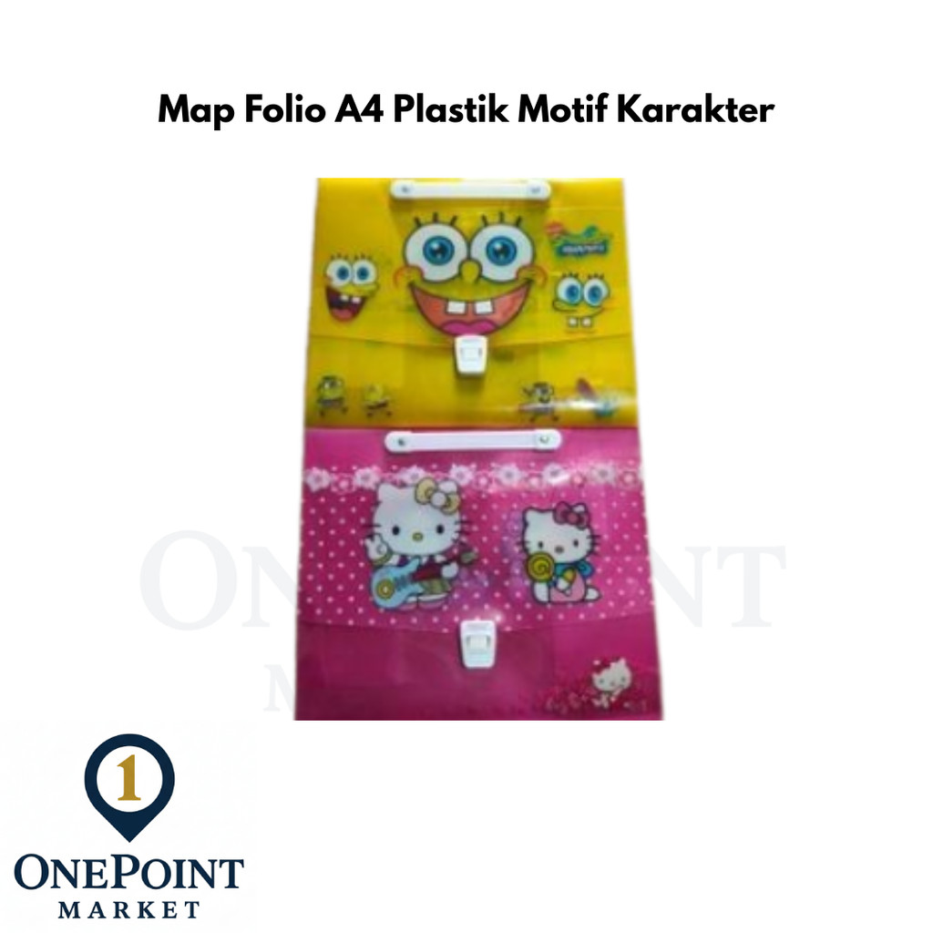 Map Folio A4 Plastik Motif Karakter