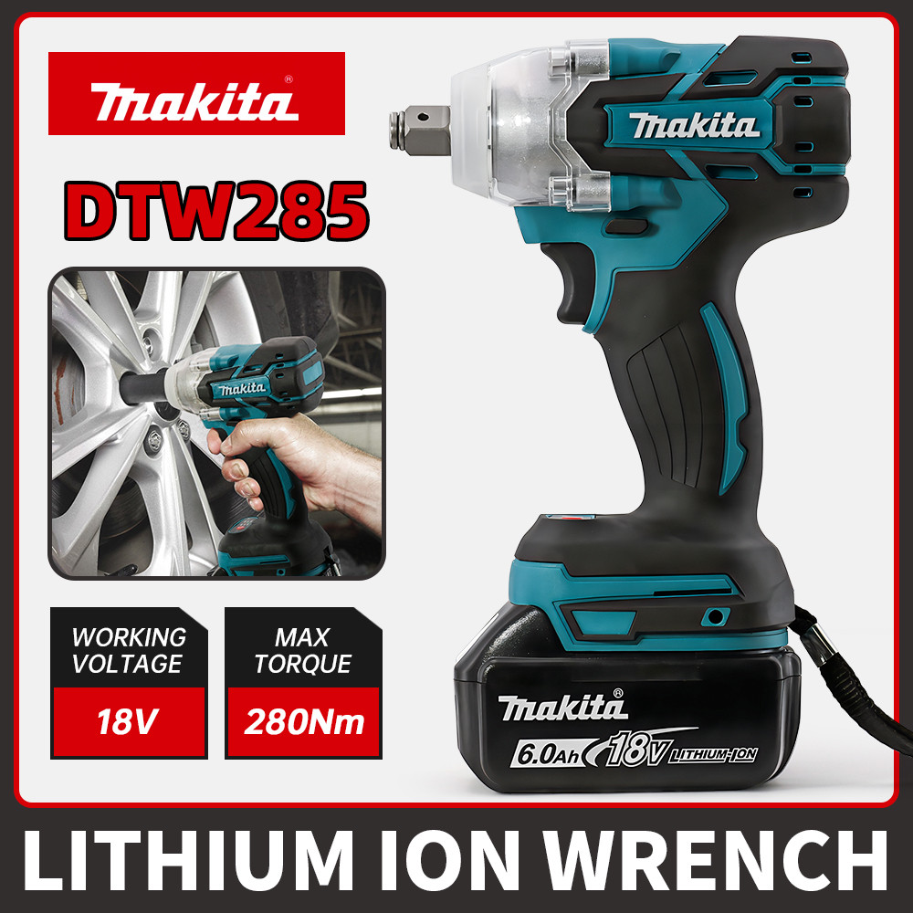 Makita DTW285 Brushless Cordless Electric Impact Wren 18V Reargeable Power Tools Compatible with Mak