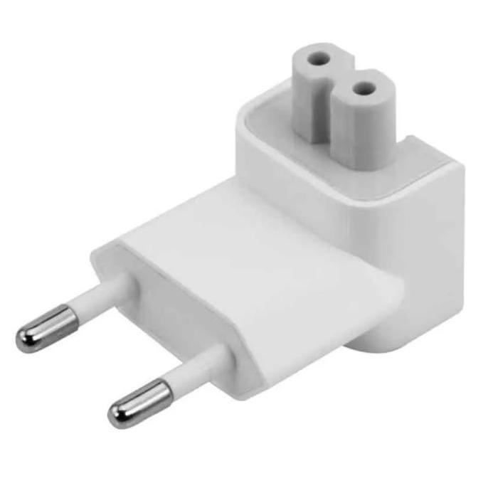 MitraPrimadona Apple EU AC Plug Duckhead untuk MagSafe Adaptor Kepala Colokan Kaki 2 Charger Laptop 