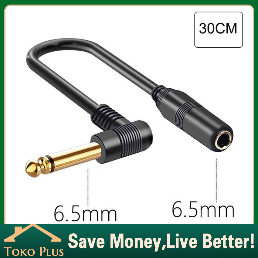 Kabel Jack Akai Mono L 6.5mm Male To Jack Akai 6.5mm Female/Kabel Sambungan Audio Mic/Kabel Extensio