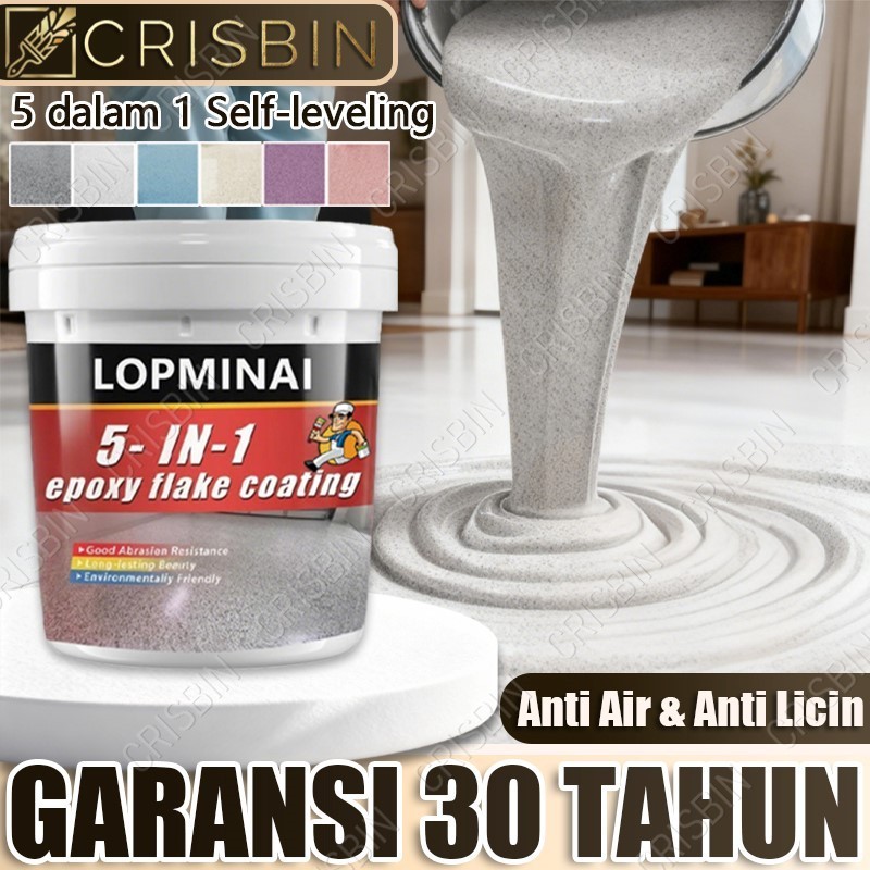 FUJA.ID cat lantai epoxy lantai semen epoxy lantai rumah Kering Cepat Tahan Air Anti-Gelincir Cocok 