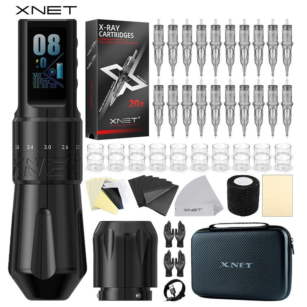 XNET Talos Adjustable Wireless Tattoo Machine Pen 2.0-4.2mm Coreless Motor For Dotwork Tattoo Makeup