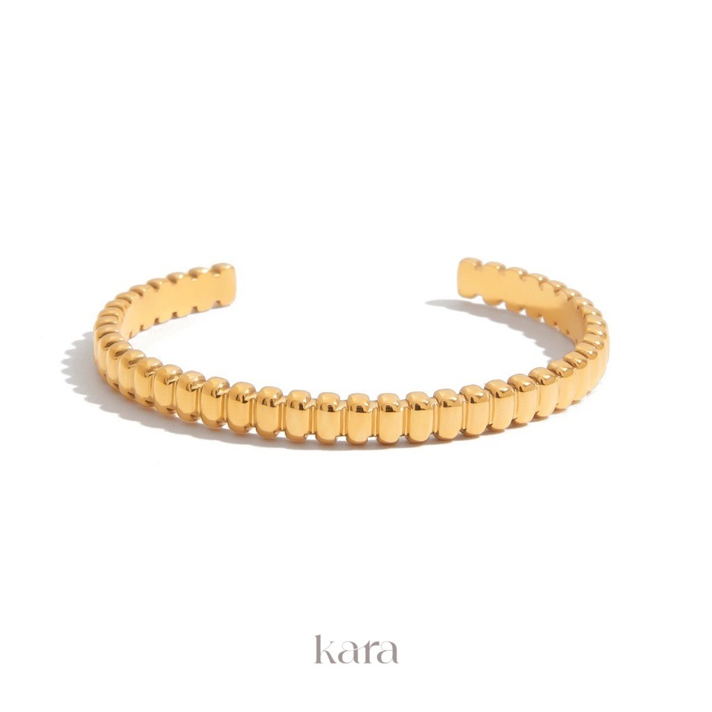 KARA - Gelang Bangle RIVEA - 18K Gold Plated Custom Bangle
