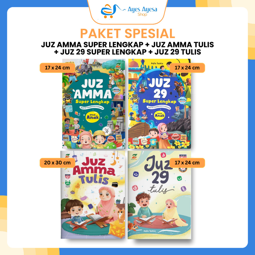 Ziyadbooks Official Buku Juz Amma Super Lengkap Khusus Untuk Hafalan For Kids Tulis Besar