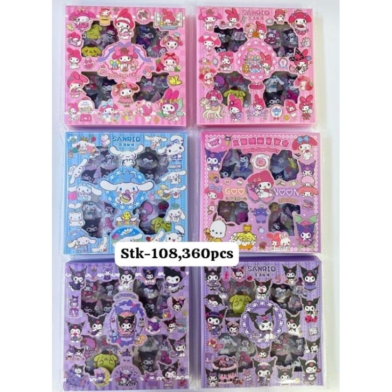 Stiker Besar Stiker Momo Dan Stiker Motip Viral Mix Isi 60Pcs