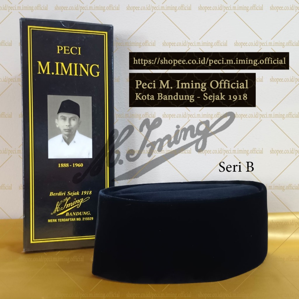 Peci M. Iming Original - Peci Polos Seri B