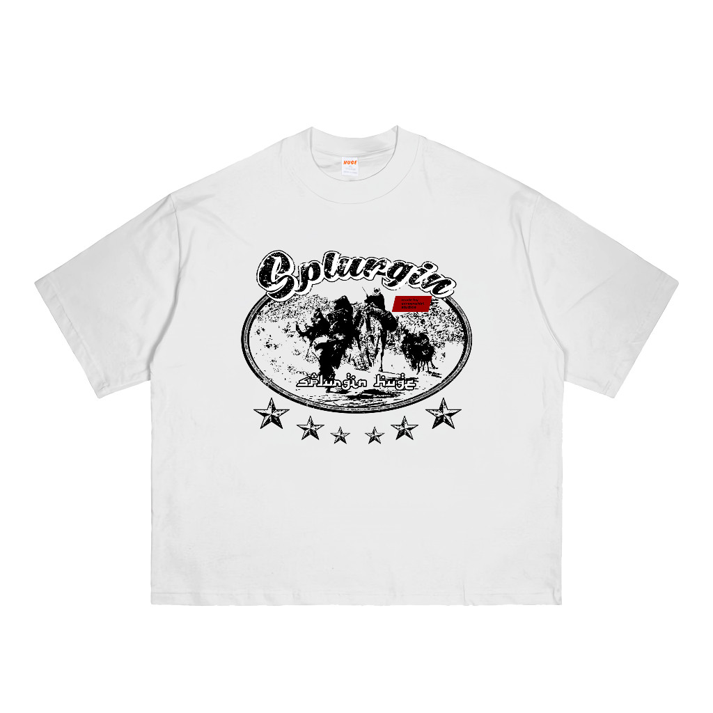 HUGE Tshirt  Boxy fit 16s Tshirt Boxy  Heavyweight 16s desert
