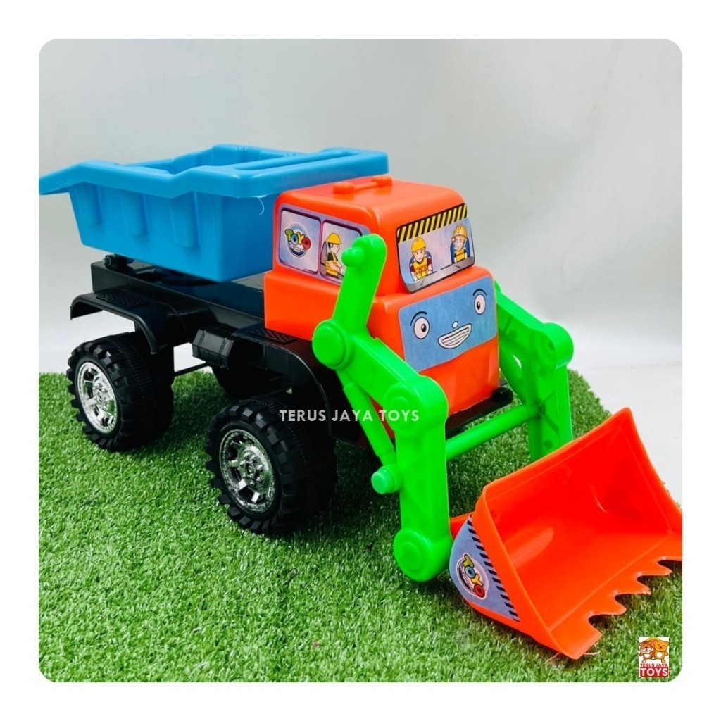 MAINAN MOBIL TRUK SAMPAH /DUMP TRUK BULDOZER BESAR