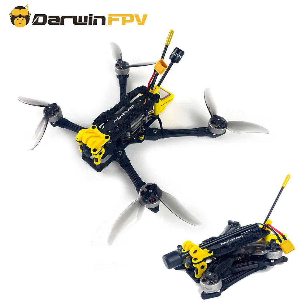 DarwinFPV  FoldApe4 4 Inch Folng Long Range FPV Drone F411 15A ELRS AIO Quadcopter