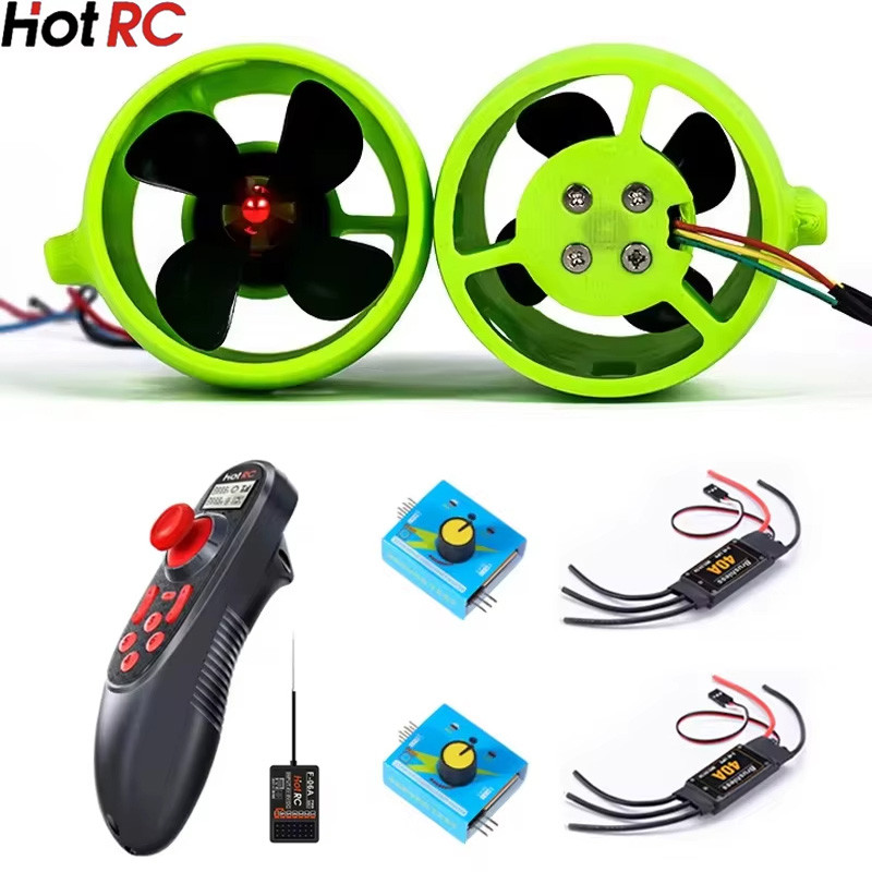 Underwater 2KG 4-Blade CW/CCW Thruster Engine Brushless 40A ESC Tester combo/Radio System Transmitte