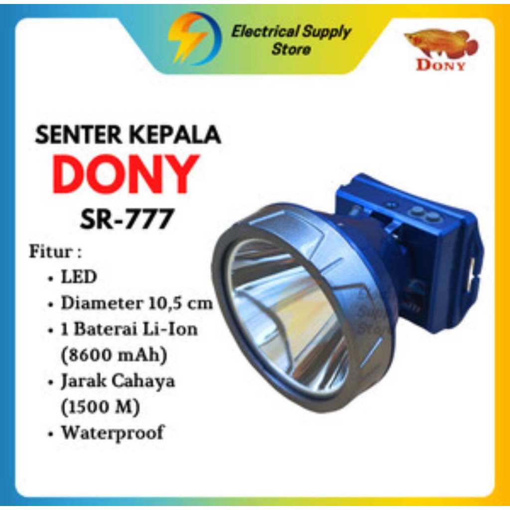 Senter Kepala DONY SR-777 Senter Kepala Dony LED Super Terang 50 watt