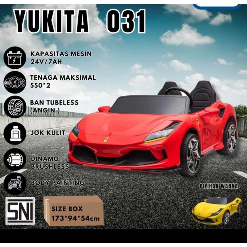 Mobil Aki YUKITA 031BRUSHLESS~Mainan Mobil Aki Anak
