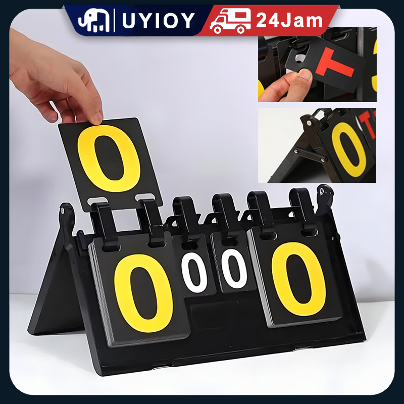 Kartu Skor papan Papan Skor 4 Digit /Untuk Berbagai Olahraga Dan Permainan /Seperti Bola Voli, Badmi