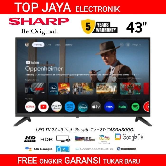 PROMO BIG SALE TV ANDROID SHARP 43 INCH SMART GOOGLE TV/TV ANDROID 43 INCH SHARP GOOGLE TV - Dus dar