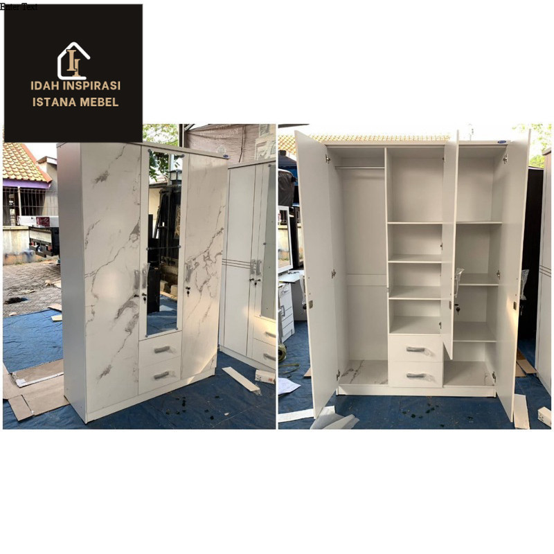 Lemari Pakaian Lemari Baju 3 Pintu Gamis Laci Mora Lemari Mebel Terlaris Cirebon Indramayu Majalengk