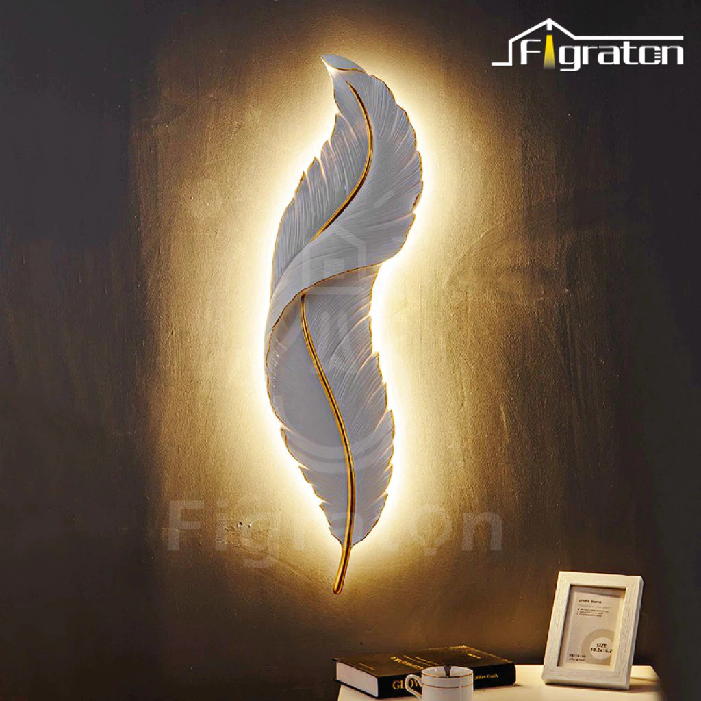 ACHMA  - Lampu Hias Dinding daun Untuk Lampu Dinding Kamar Tidur Lampu Dinding Ruang Tamu  Kamar Tid
