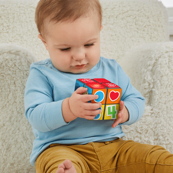 FISHER PRICE LAUGH & LEARN PUPPY'S ACTIVITY CUBE MAINAN AKTIVITAS ANAK