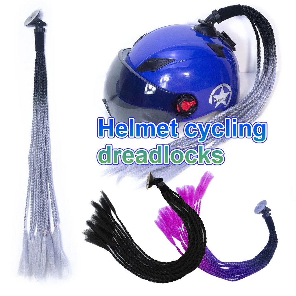 Helmet braid motor helmet braid kotor knight motor helmet wig braid kuda Aksesoris