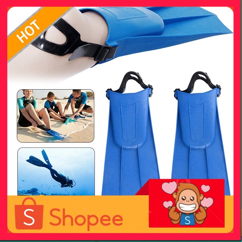 Adjustable Sepatu Kaki Katak Kodok Fin Diving Swimming Snorkling Ukuran 30 - 35 / Kaki Katak Silicon