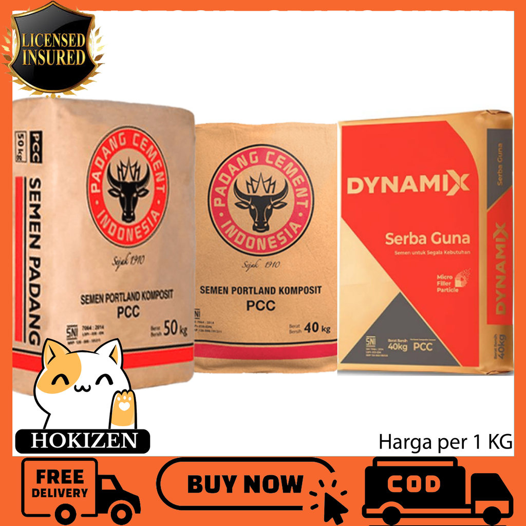 Padang Baturaja Holcim Tiga Roda  Dynamix Semen Dinding Cemen Pasir Plamir Acian Perekat Bata Beton 