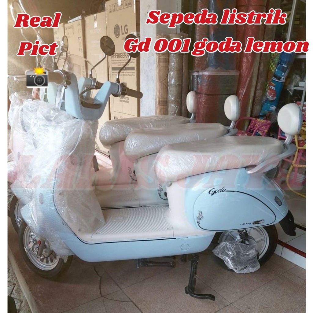 SEPEDA LISTRIK GODA 001 LEMON 48V 12AH DENGAN DINAMO 600 WATT TERBARU