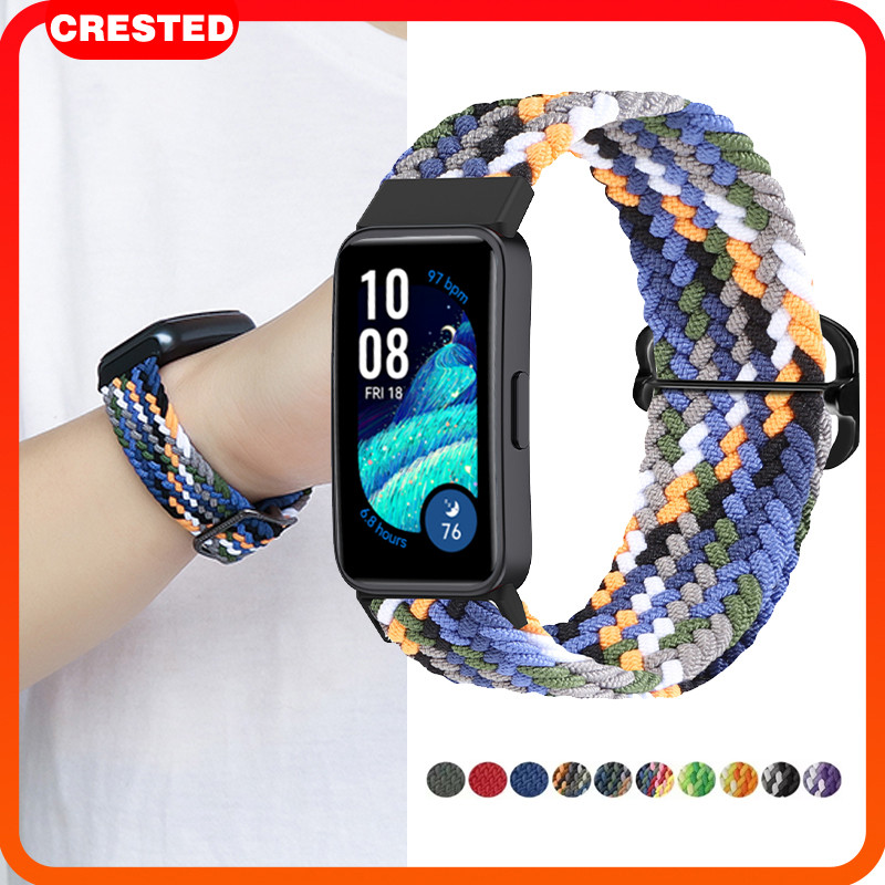 Nylon Braided Strap for Huawei Band 10 / 9 / 8 Elastic Scrunchie Sport Band Bracelet Belt Replacemen