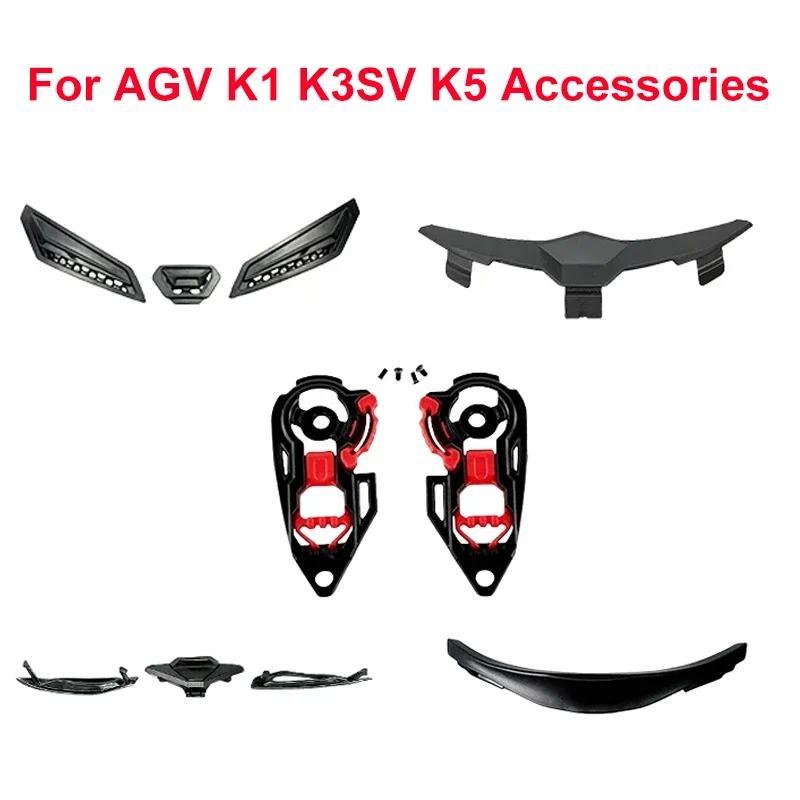 Motorcycle Helmet Accessories for AGV K1 K3 K3SV K5 K5S Capacetes Lining Pad in Nose Protector Vent 