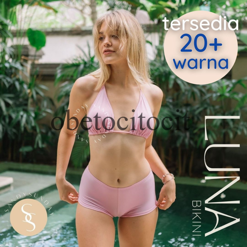 Bikini Set Segitiga Boxer | Bikini Pantai | Bikini Sexy | Bikini Boxer | Set Bikini | bikini celana 