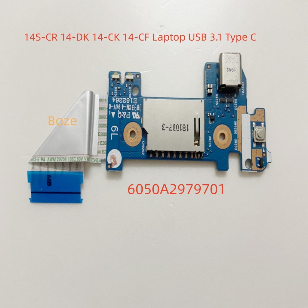 For Hp 14S-CR 14-DK 14-CK 14-CF Laptop USB 3.1 Type C Card Reader Power Board L24483-001 6050A297970