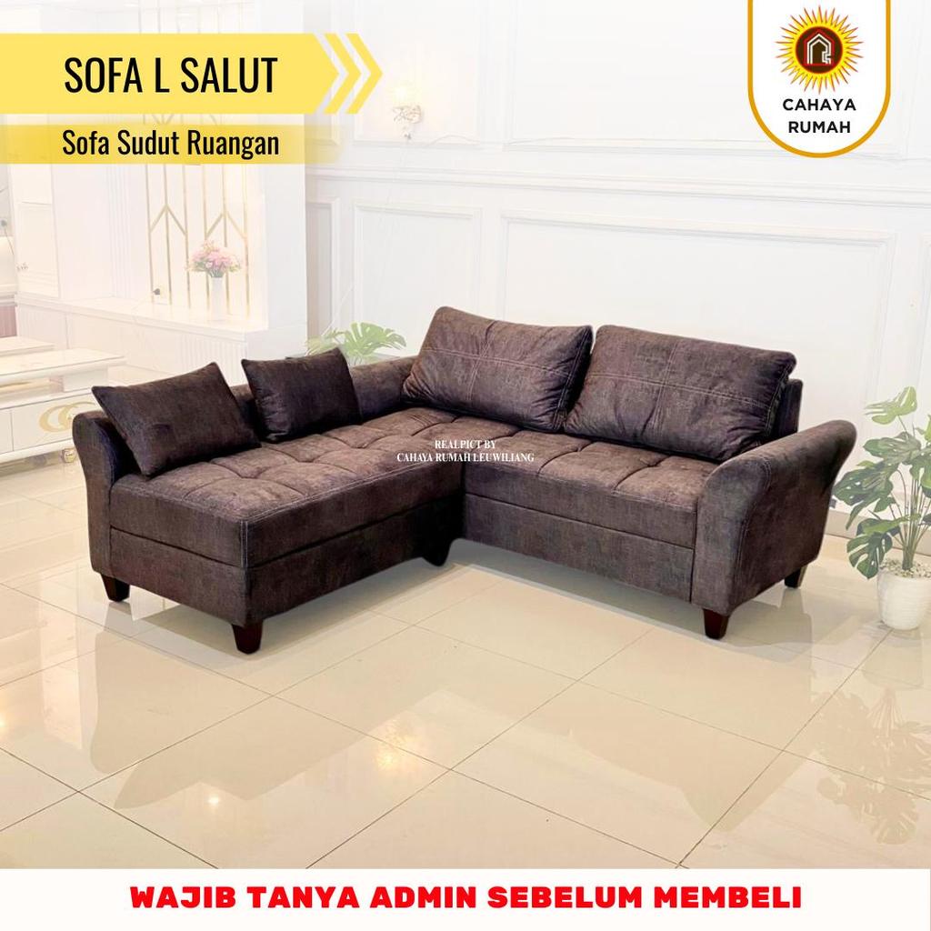 Cahaya Rumah Leuwiliang - Sofa L Salut - Sofa Tamu - Sofa Sudut Minimalis - Produk Custom
