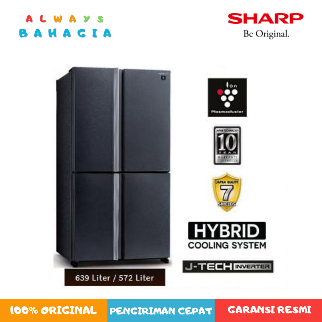 SHARP SJ IF90PMDS KULKAS 4PINTU