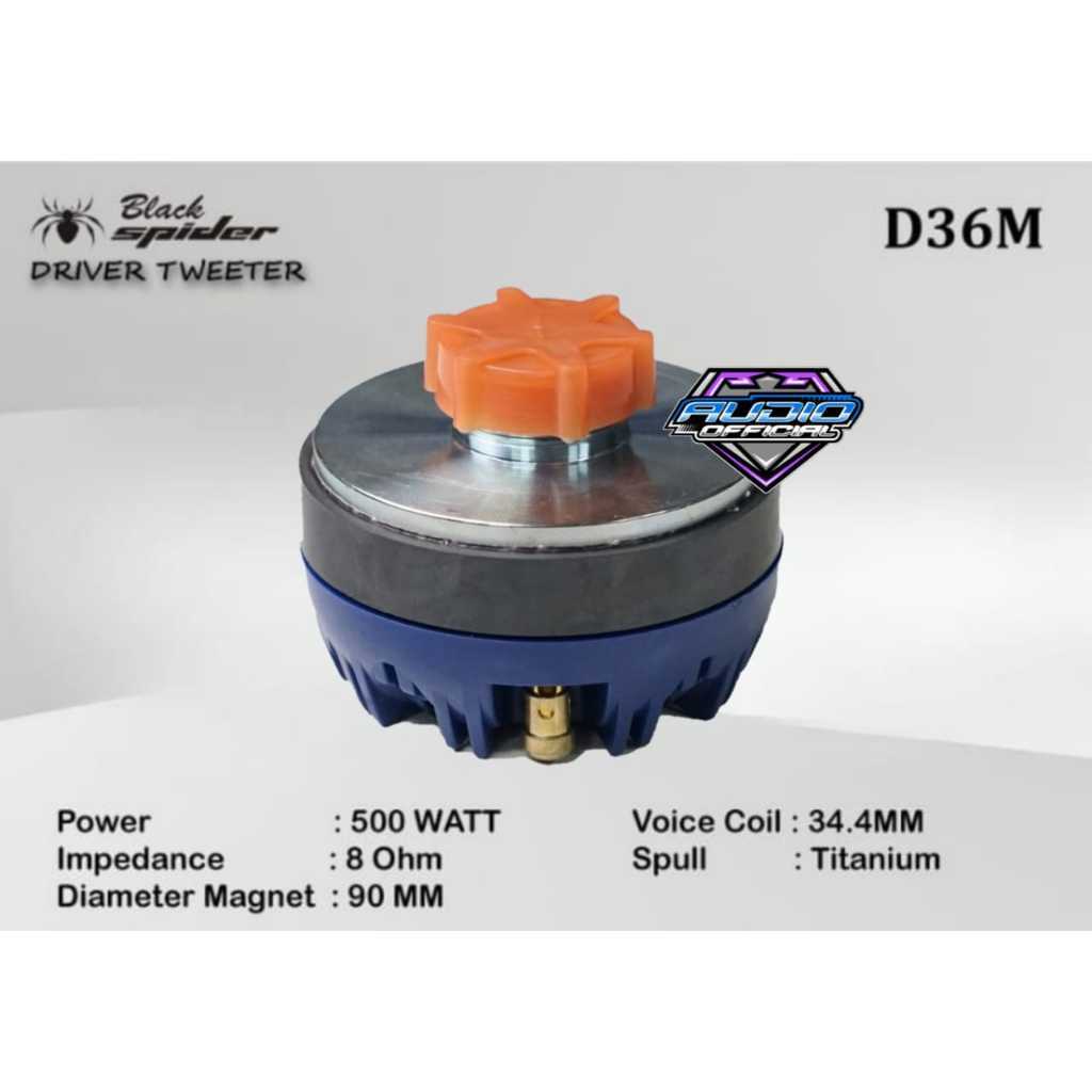 DRIVER TWEETER BLACK SPIDER D36M twiter black spider d 36 m