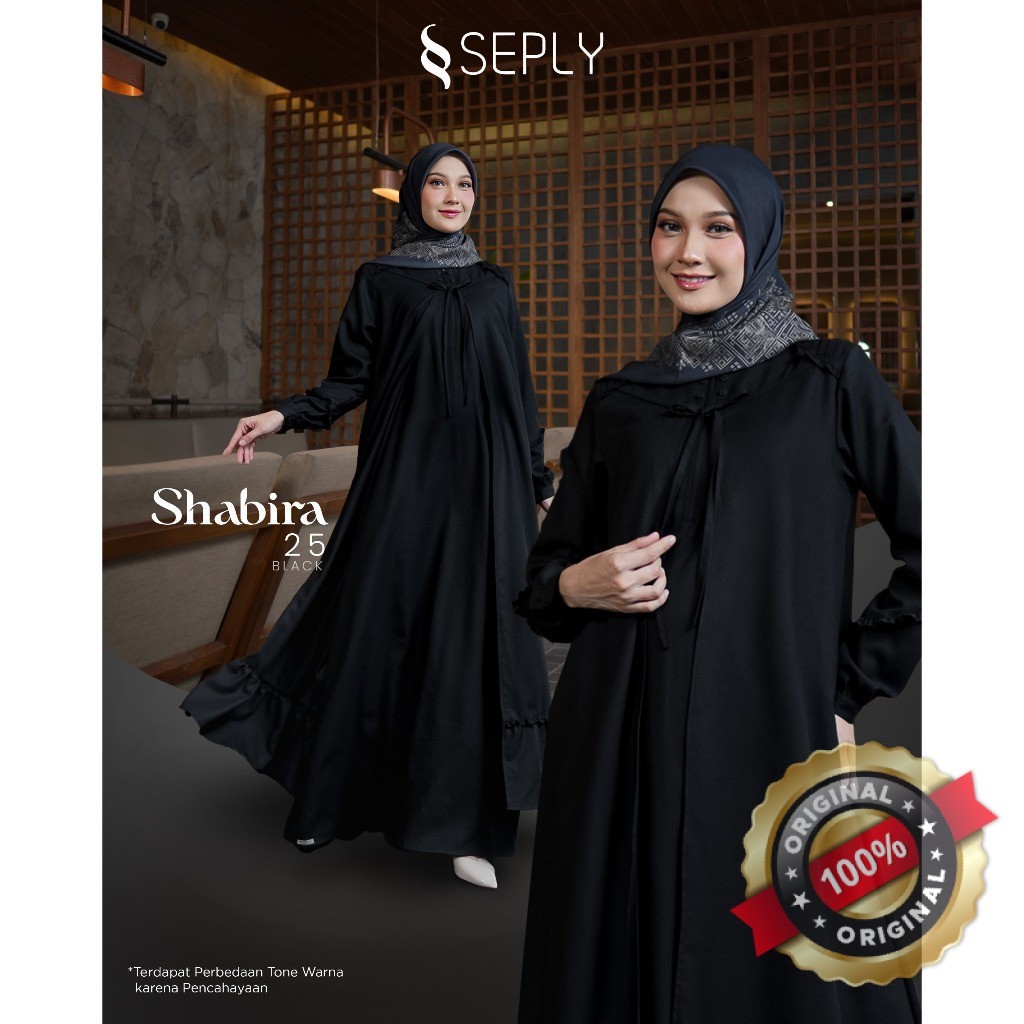 Seply Gamis Shabira 25 Daily Wanita Mamba Modern Kekinian Model Terbaru Premium ORIGINAL