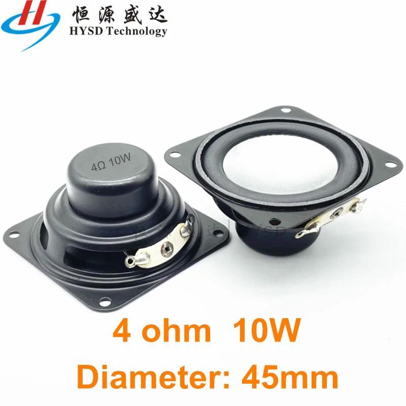 2 buah Speaker Audio Mini Portabel 40MM 45mm 16 Core 4 Ohm 5W 10W 4ohm Speaker Full Range Sisi Karet