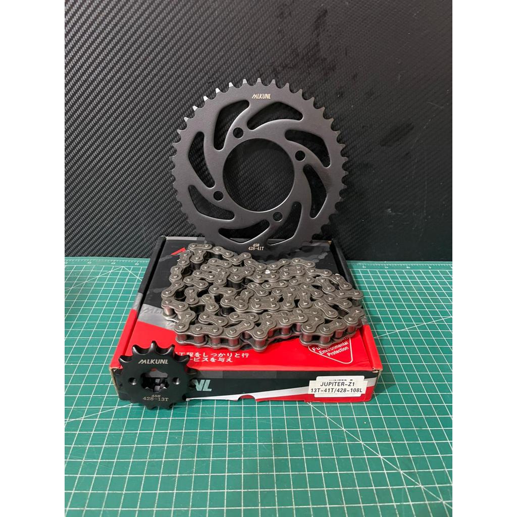 GIGIK SET RANTAI MOTOR JUPITER Z1 MERK MLKUNL