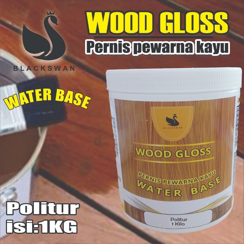 POLITUR PEWARNA KAYU WATER BASE (1KG/ KILO GRAM) IRIT DAN HEMAT