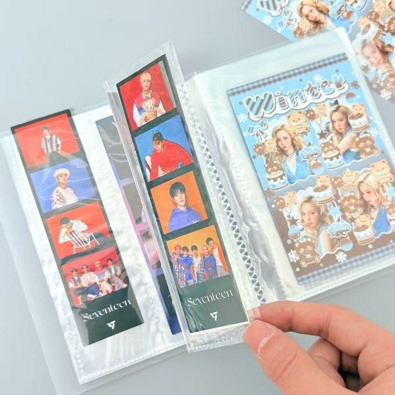 COD Ready 4 Cut Photo Booth Collection Photo Strip 4R Book Star Idol Photocard Storage Album 4 Grid 