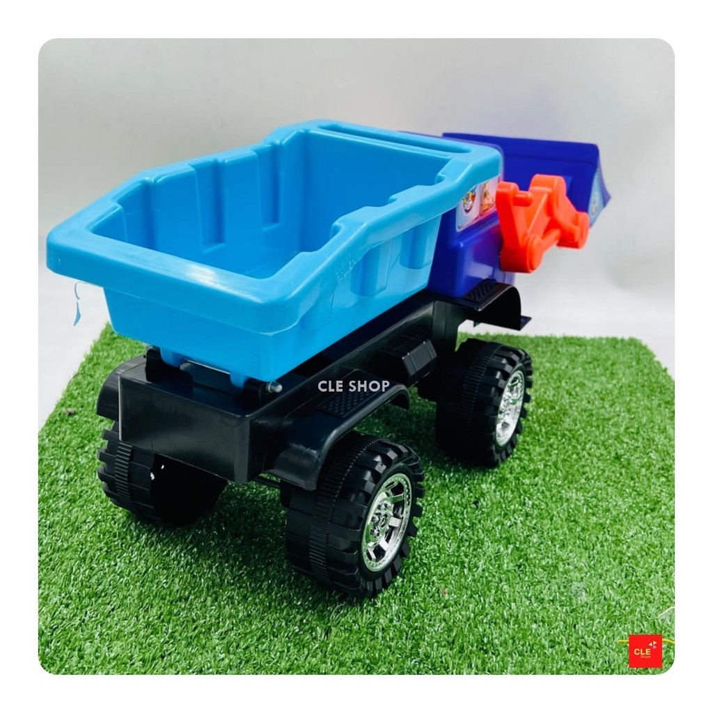 CLESHOP MAINAN MOBIL TRUK PASIR + BULDOZER / TRUK BANK BESAR
