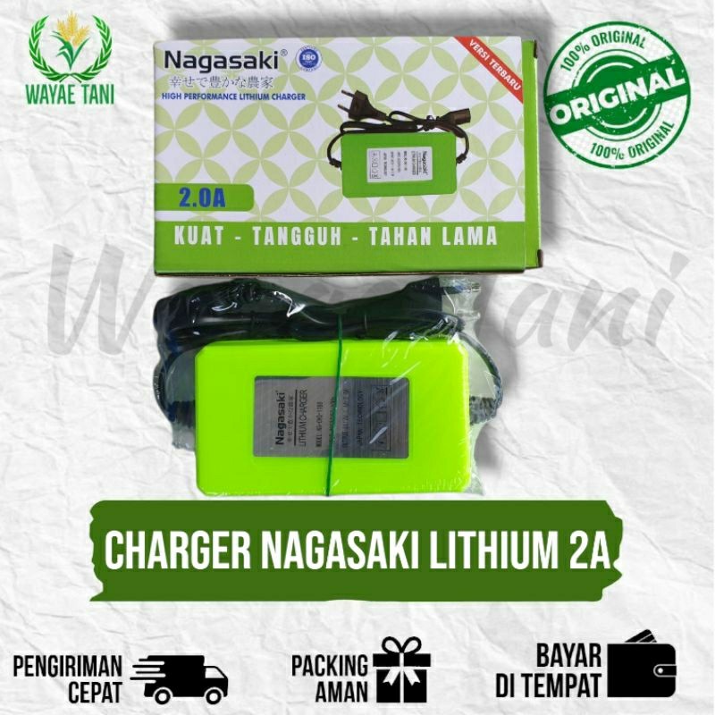 Cas sprayer NAGASAKI charger Lithium sprayer elektrik 2A cas aki